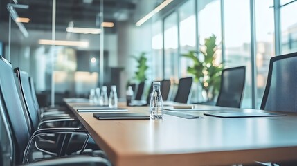 Modern Conference Room Ready for Meeting