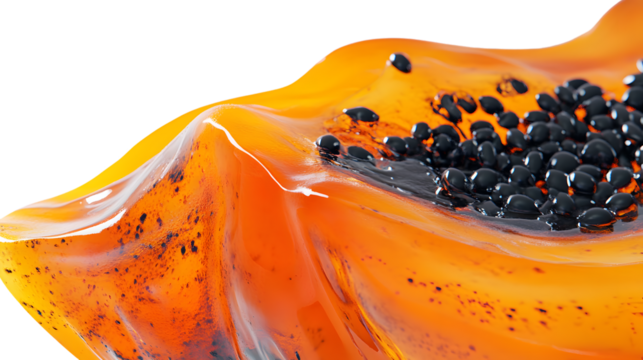 Abstract orange texture with black spheres - Powered by Adobe