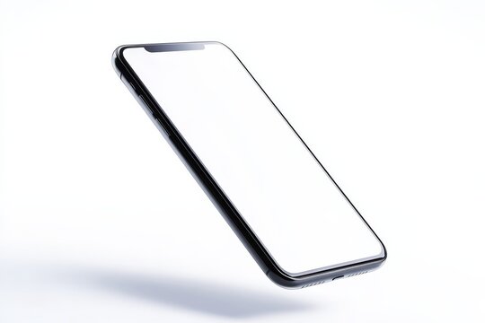Blank phone mock-up showcasing modern design in a minimalist environment for marketing use