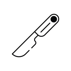 Dermaplaning Tool vector icon stock illustration