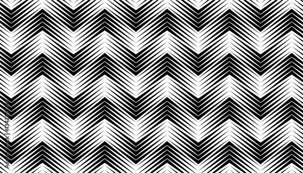 Poster black and white seamless pattern with sharp arrows shape for modern and sporty design element. for b