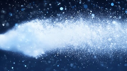 Winter Spray for Night, Abstract Blizzard.