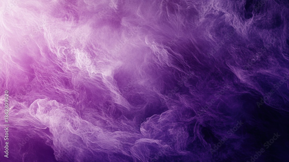 Poster abstract purple smoke background with swirling patterns and ethereal vibes for creative designs and 