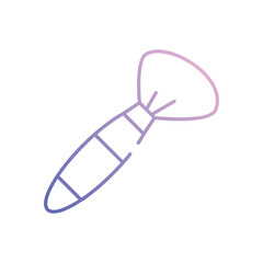 Foundation Brush vector icon stock illustration