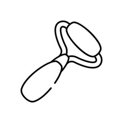Jade Roller vector icon stock illustration