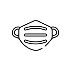 Mask vector icon stock illustration