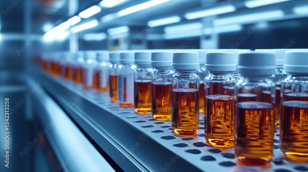 Poster vials stored in a temperature-controlled environment, highlighting the importance of maintaining spe