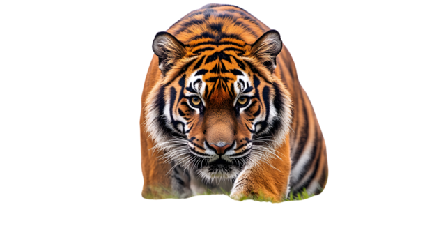 Closeup of a Majestic Tiger Approaching