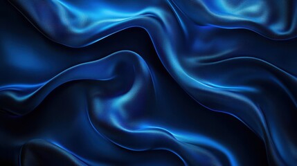 Obraz premium Vibrant blue grainy noise gradient luxury abstract background, motion liquid flow wave pattern, grain effect. elegant dark wallpaper