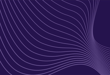 Abstract wavy lines on a purple background. Vector illustration for your design.
