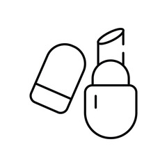 Lipstick vector icon stock illustration