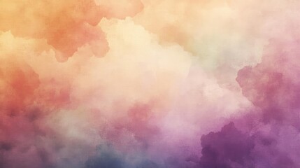 Abstract Watercolor Background With Soft Pastel Colors and Textures in a Vibrant Palette of Soft Hues and Smooth Seamless Design Elements With Gradient Effect Suitable for Wallpaper or Canvas Art