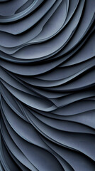 Obraz premium Dark gray abstract background with flowing, wavy lines creating a sense of motion and depth, suitable for modern and elegant designs