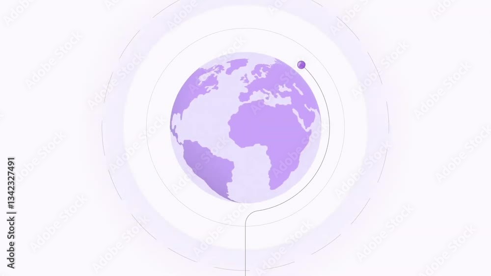 Poster a digital representation of worldwide online communication, showing a connected global network.