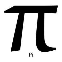 Pi alphabet symbol Beta vector illustration