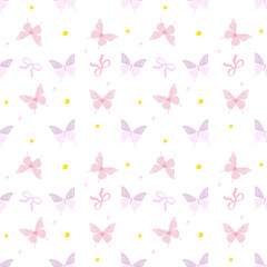 Cute Butterfly Seamless Pattern