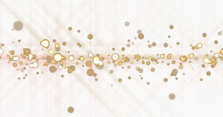 Gold glitter background, light particles wave on transparent background. PNG