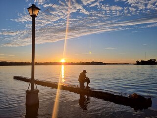 Atardecer en el Lago