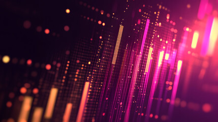 Abstract Data Flow, Glowing Visuals