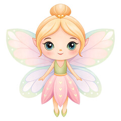 fairy with wings Watercolor