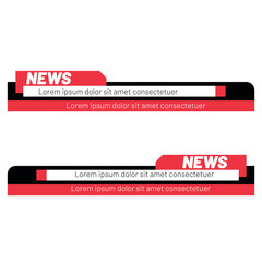 Multipurpose Broadcast Lower third Design Template Concept
