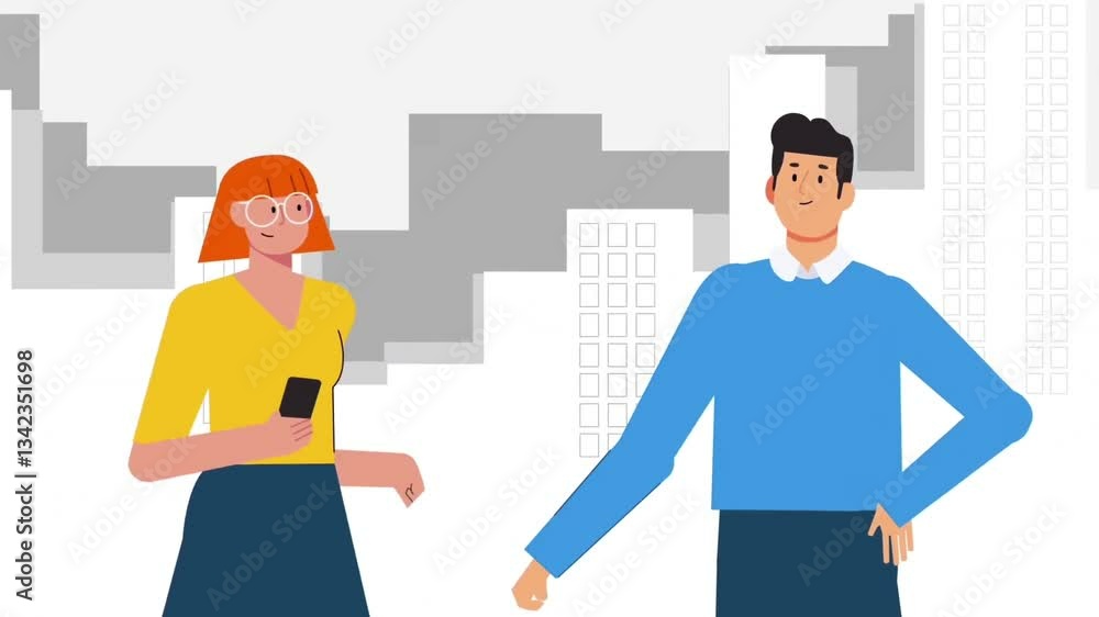 Poster two professionals shaking hands in a casual setting, representing business networking and relationsh
