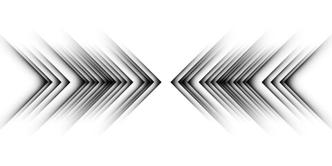 Black and white lines pattern with arrows shape. Transition background and jersey design. Vector Format Illustration. Fully editable vector element