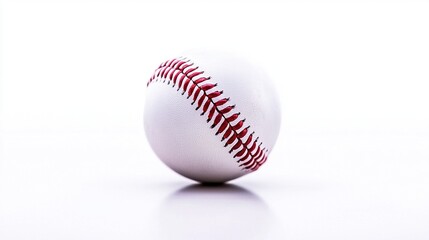 Baseball on white background