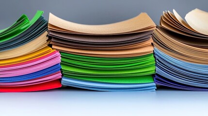Colorful Paper Stacks