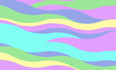 Serene pastel waves create a calming, abstract background.  Perfect for websites, presentations, or social media, this vibrant yet peaceful design evokes feelings of tranquility and optimism.