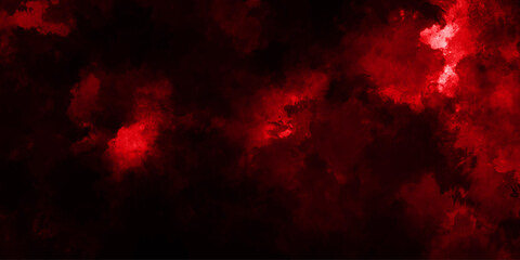 Dark red powder explosion cloud on black background. Abstract red and black grunge texture smoke. smoke fog misty texture overlay on dark black. paranormal red mystic smoke, clouds for movie.