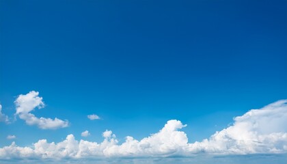 clear blue sky with white cloud background