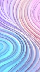 Obraz premium Soft pastel curves flowing dynamically, generating abstract wavy pattern for design backgrounds