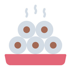 Dagao flat icon representing Chinese sticky rice cake dish