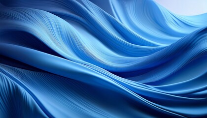 blue fabric flowing abstract light background design