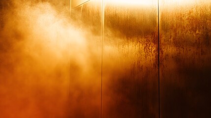 Golden Abstract Background Texture with Smoke and Light
