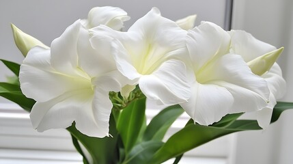 Stunning White Flowers Bouquet Closeup Photography