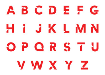 alphabet letter logo bundle or vector letter logo set