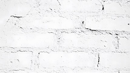 Obraz premium Whitewashed Brick Wall Texture Background, Grunge Aged Distressed Surface