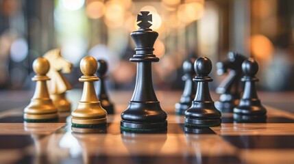 chess pieces on a chessboard