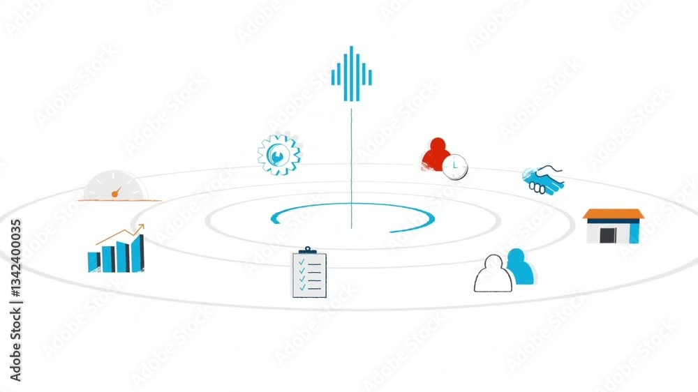 Poster a futuristic digital cloud with data transfer elements, symbolizing online storage.