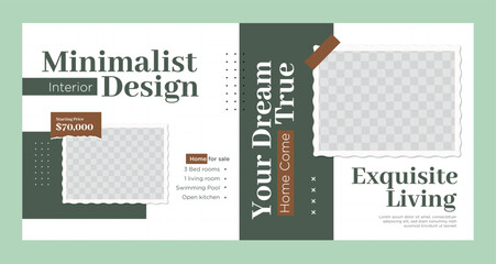 Interior Design home for sale banner background