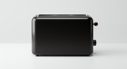 Black Two Slice Toaster  Kitchen Appliance  Modern Design