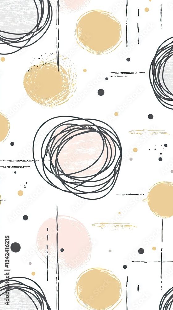 Poster abstract pattern circles. background lines. design. possible use graphic resource