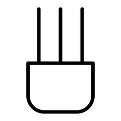 Tennis Gloves Line Icon