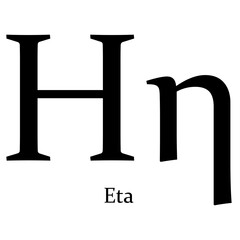  Greek alphabet symbol Beta on a Transparent Background