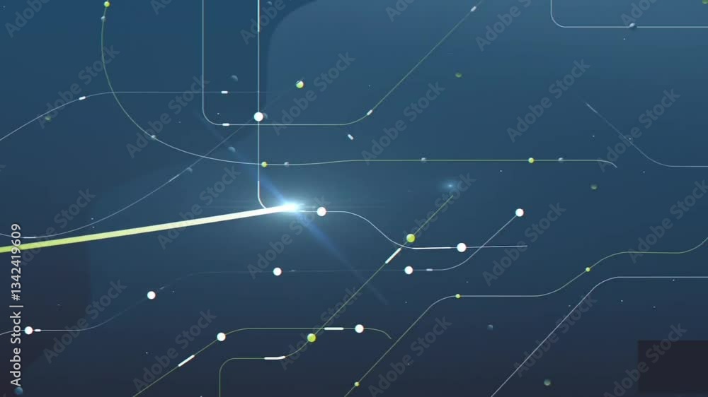 Aufkleber a futuristic digital grid, symbolizing artificial intelligence and global networking.
