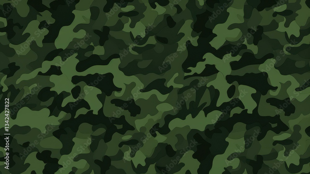 Poster dive into the world of style with this vector camouflage seamless pattern, perfect for trendy design