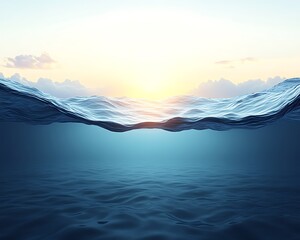 Sunrise Beneath the Ocean's Surface.