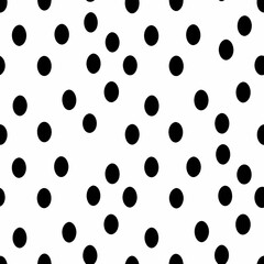 black and white polka dots
